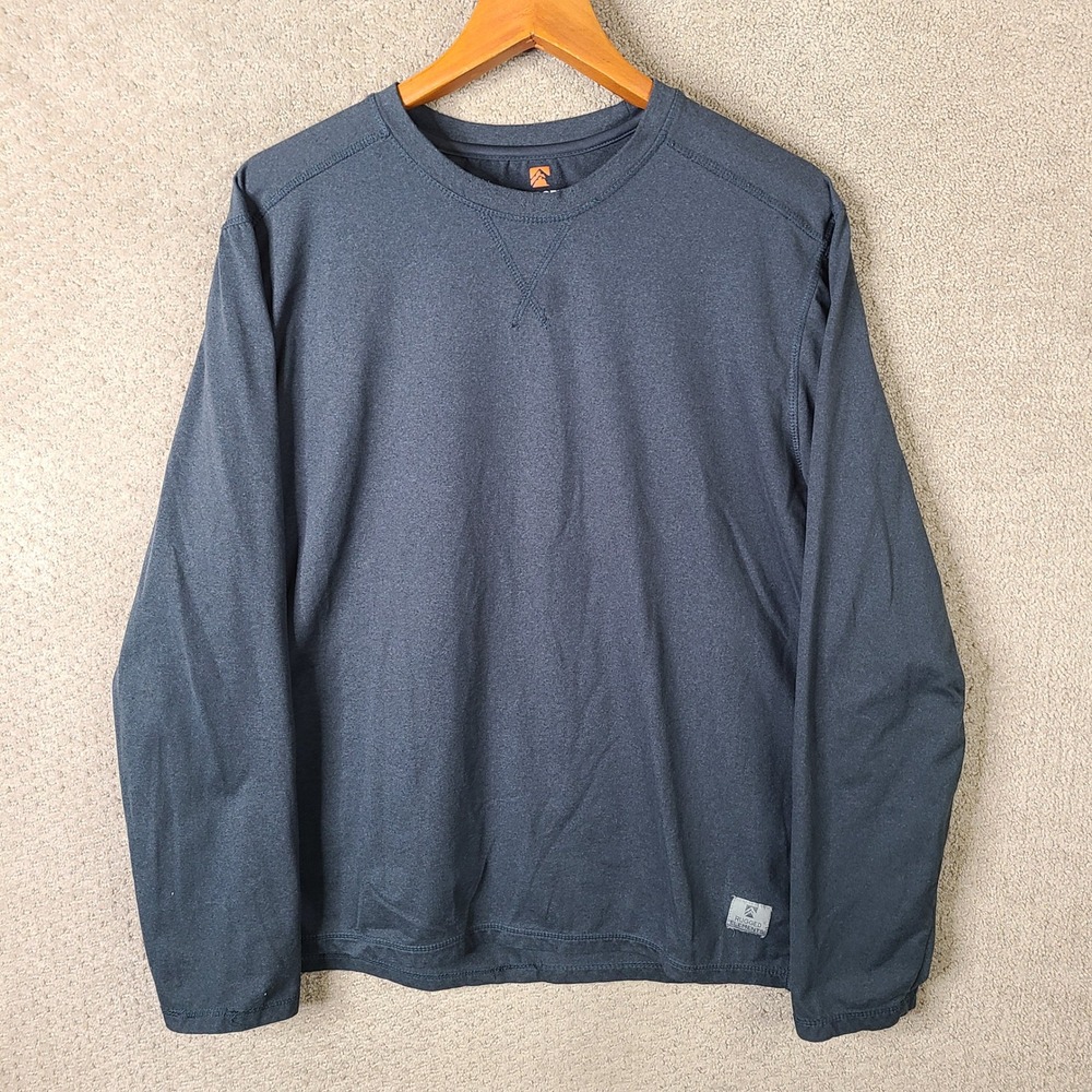 Rugged Elements Shirt Mens XL Gray Crew Neck Long Sleeve Performance Pullover